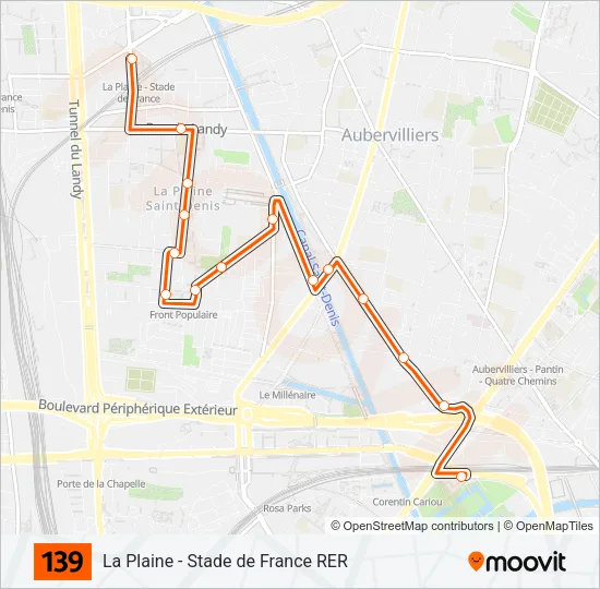 139 Bus Line Map