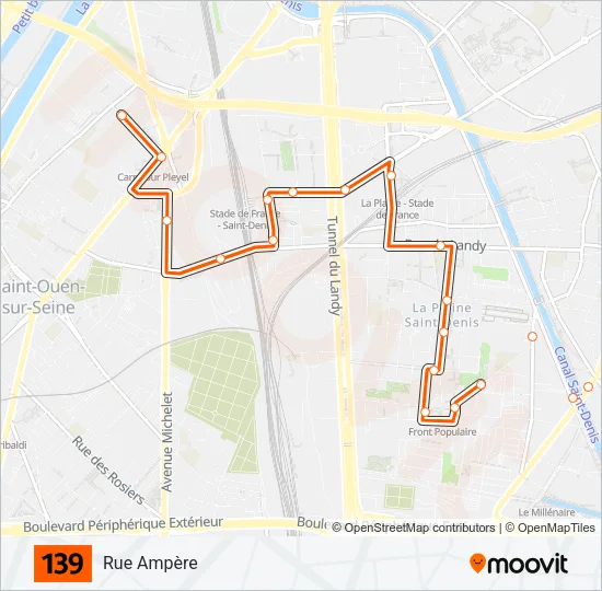 139 Bus Line Map