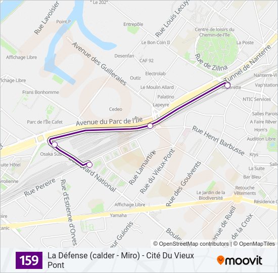 159 Bus Line Map