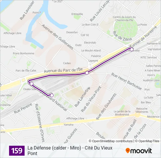 159 Bus Line Map