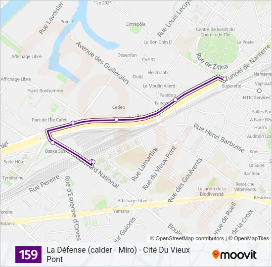 159 Bus Line Map