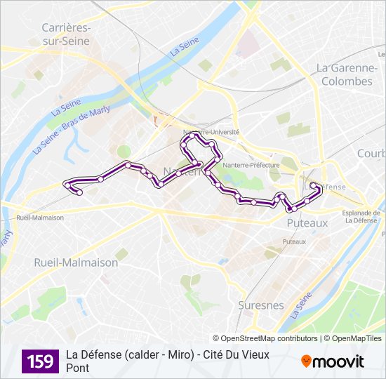 159 Bus Line Map