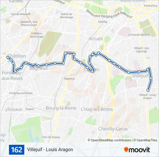 162 Bus Line Map