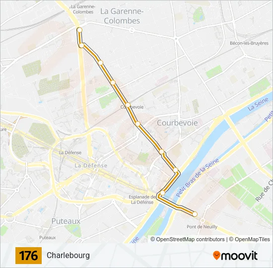 176 Bus Line Map