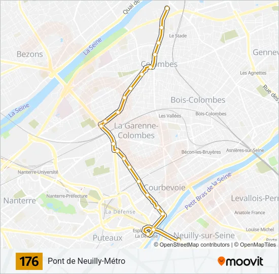 176 Bus Line Map