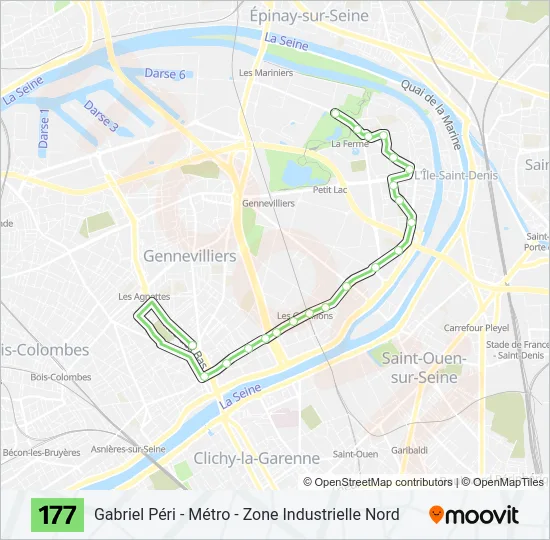 177 Bus Line Map
