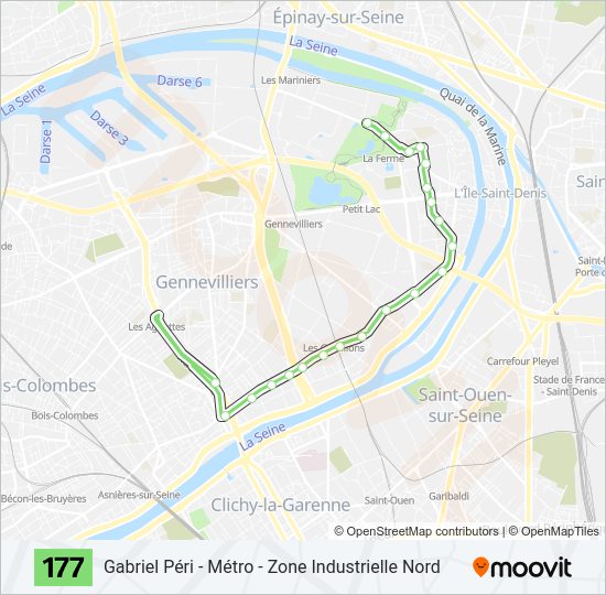 177 Bus Line Map