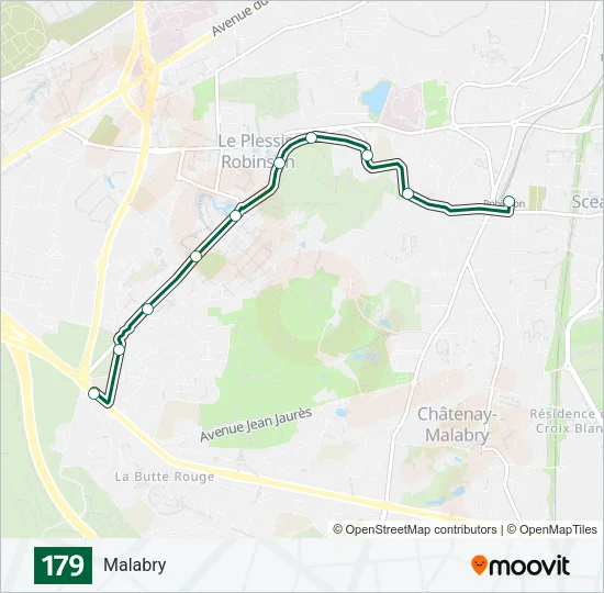 179 Bus Line Map