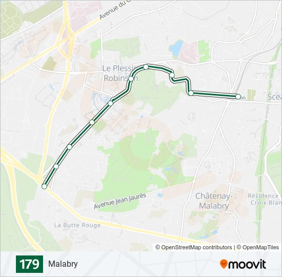 179 bus Line Map