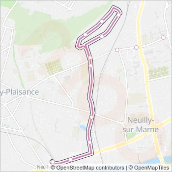 214 Bus Line Map