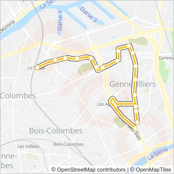 235 Bus Line Map