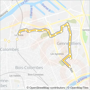 235 Bus Line Map