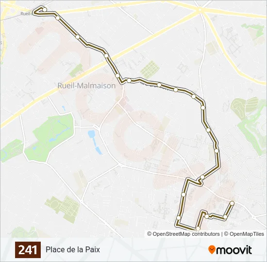 241 Bus Line Map