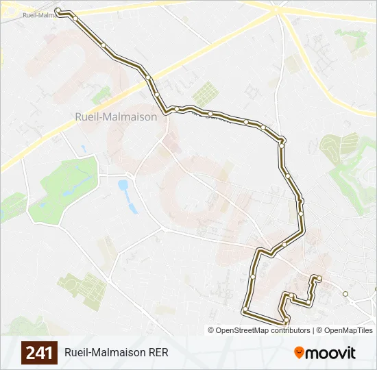 241 Bus Line Map