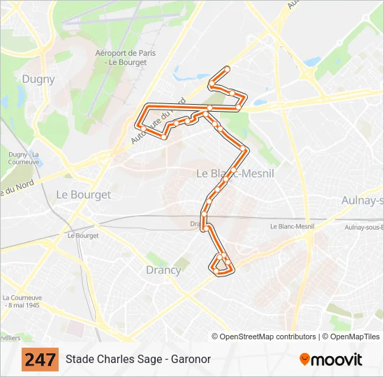 247 Bus Line Map
