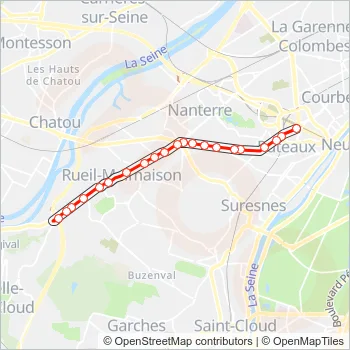 258 Bus Line Map