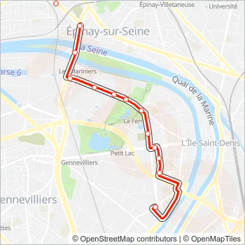 261 Bus Line Map