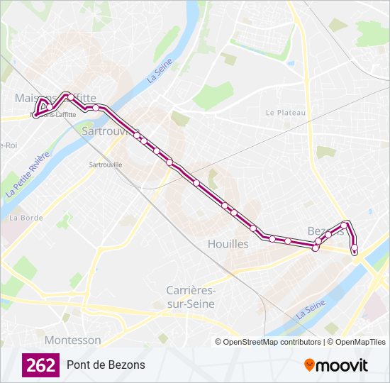 262 Bus Line Map