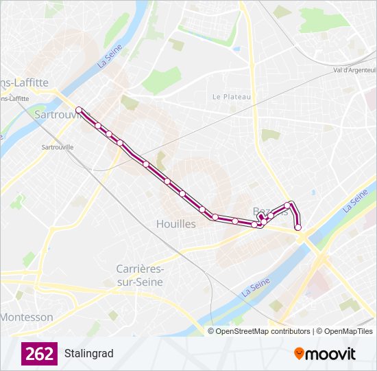 262 Bus Line Map