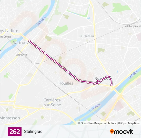 262 Bus Line Map