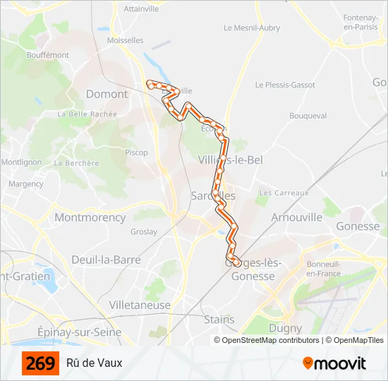 269 Bus Line Map