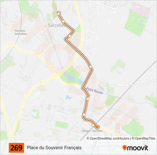 269 Bus Line Map