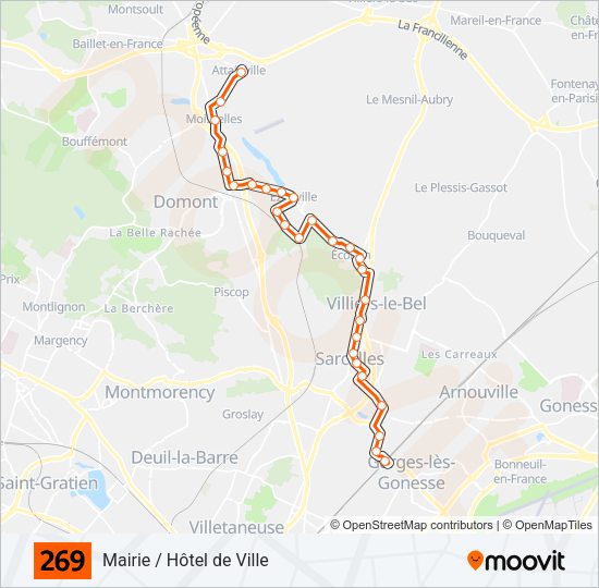 269 Bus Line Map