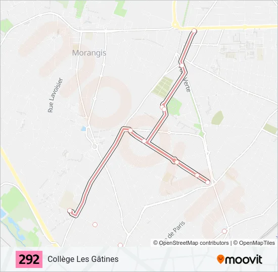 292 Bus Line Map