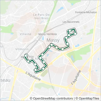 319 Bus Line Map