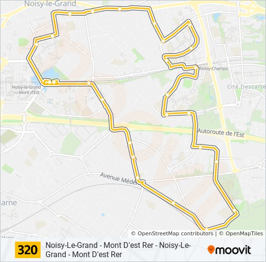 3 Route Schedules Stops Maps Noisy Le Grand Mont D Est Rer