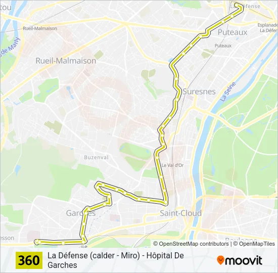 360 Bus Line Map