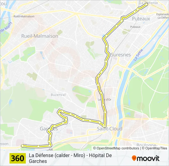 360 Bus Line Map