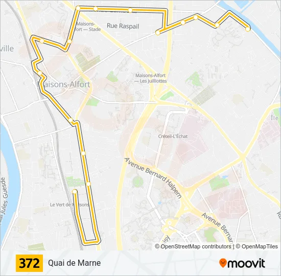 372 Bus Line Map