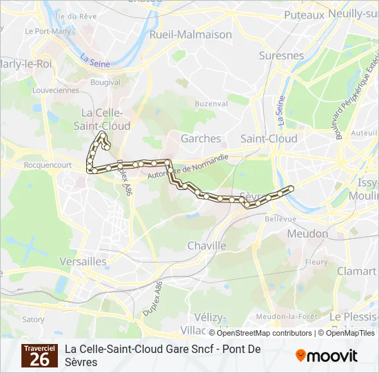 426 Bus Line Map