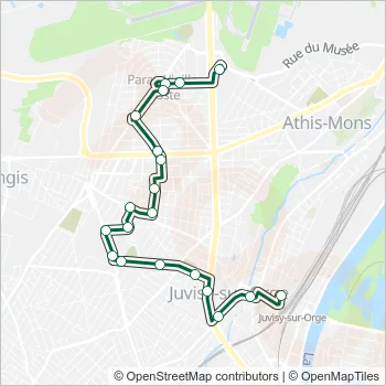 486 Bus Line Map