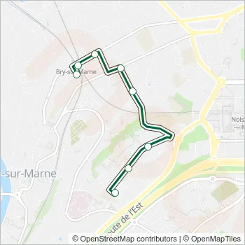 520 Bus Line Map
