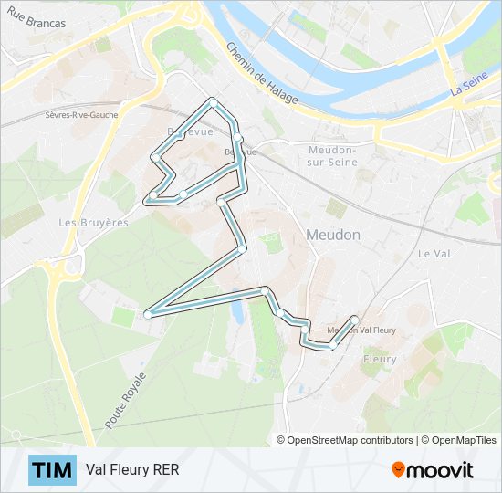 TIM Bus Line Map