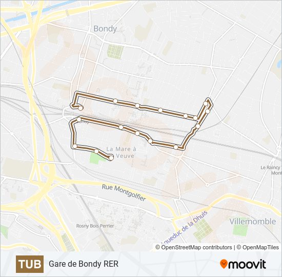 TUB bus Line Map