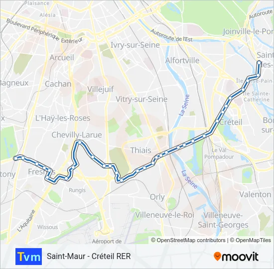 TVM Bus Line Map
