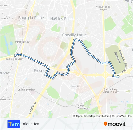 TVM Bus Line Map