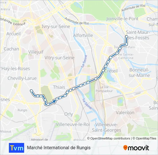TVM Bus Line Map