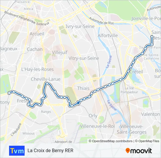 TVM Bus Line Map