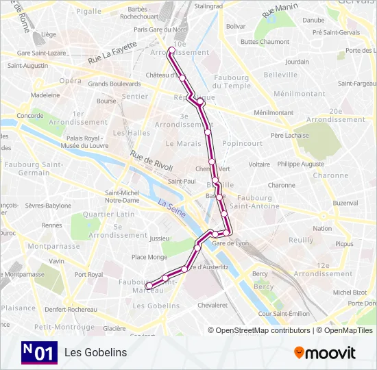 N01  Line Map