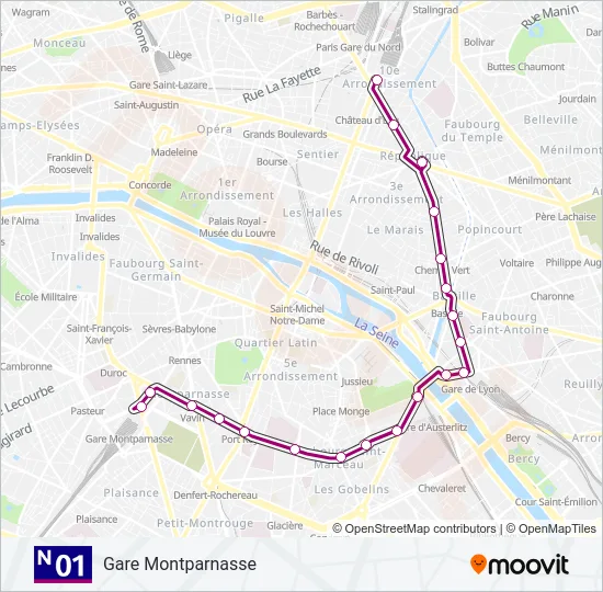 N01  Line Map