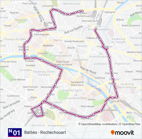 N01  Line Map