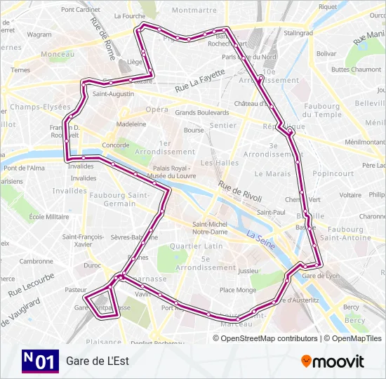 N01  Line Map