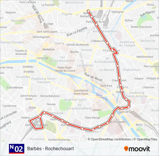 N02  Line Map
