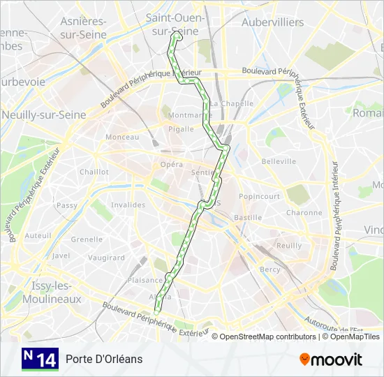 N14  Line Map