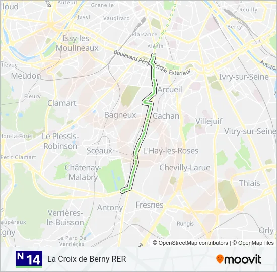 N14  Line Map