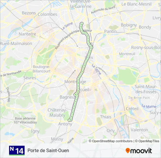 N14  Line Map